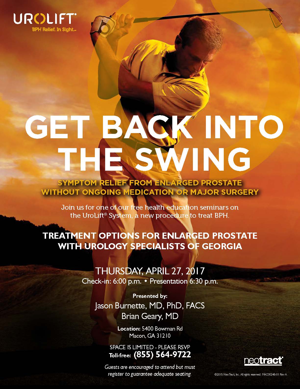 UroLift Systems Seminar & Event Just for You!